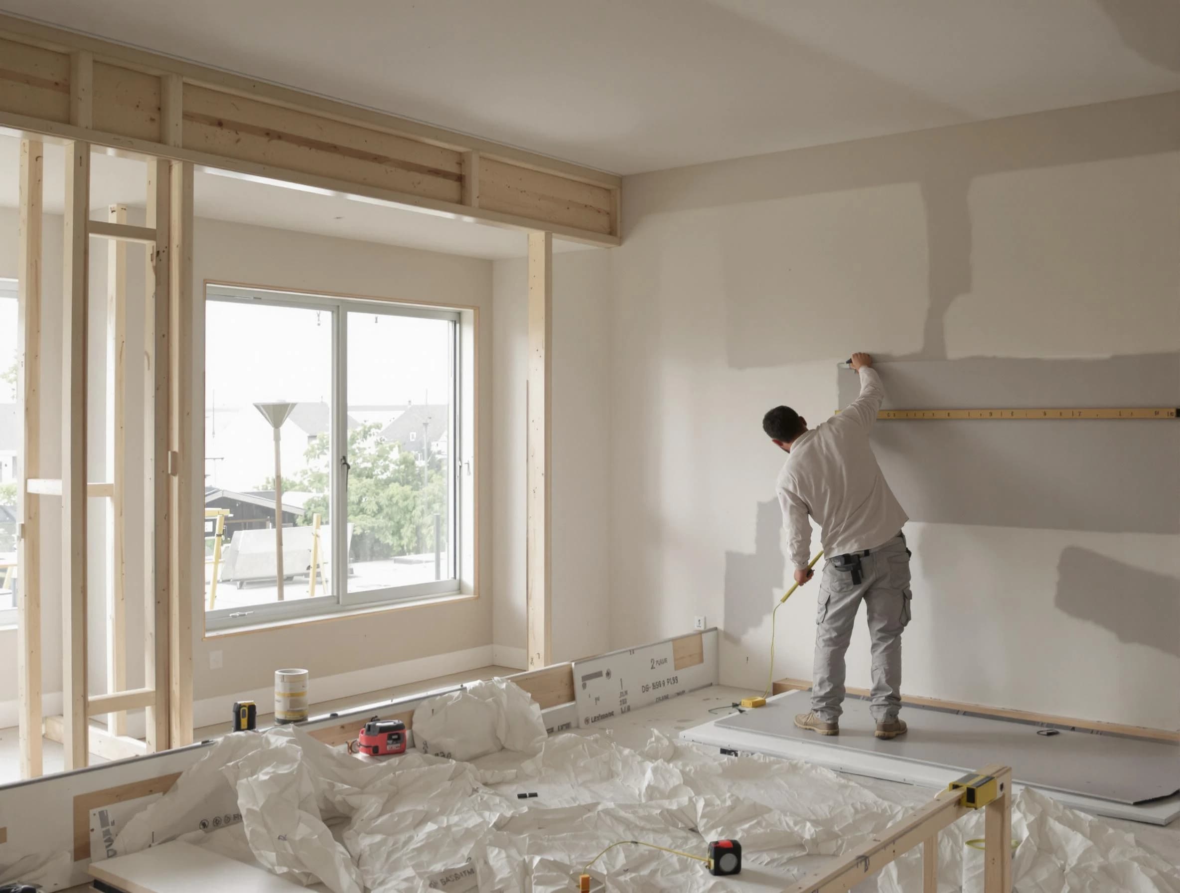 Lorain House Painters installing new drywall in Lorain, OH