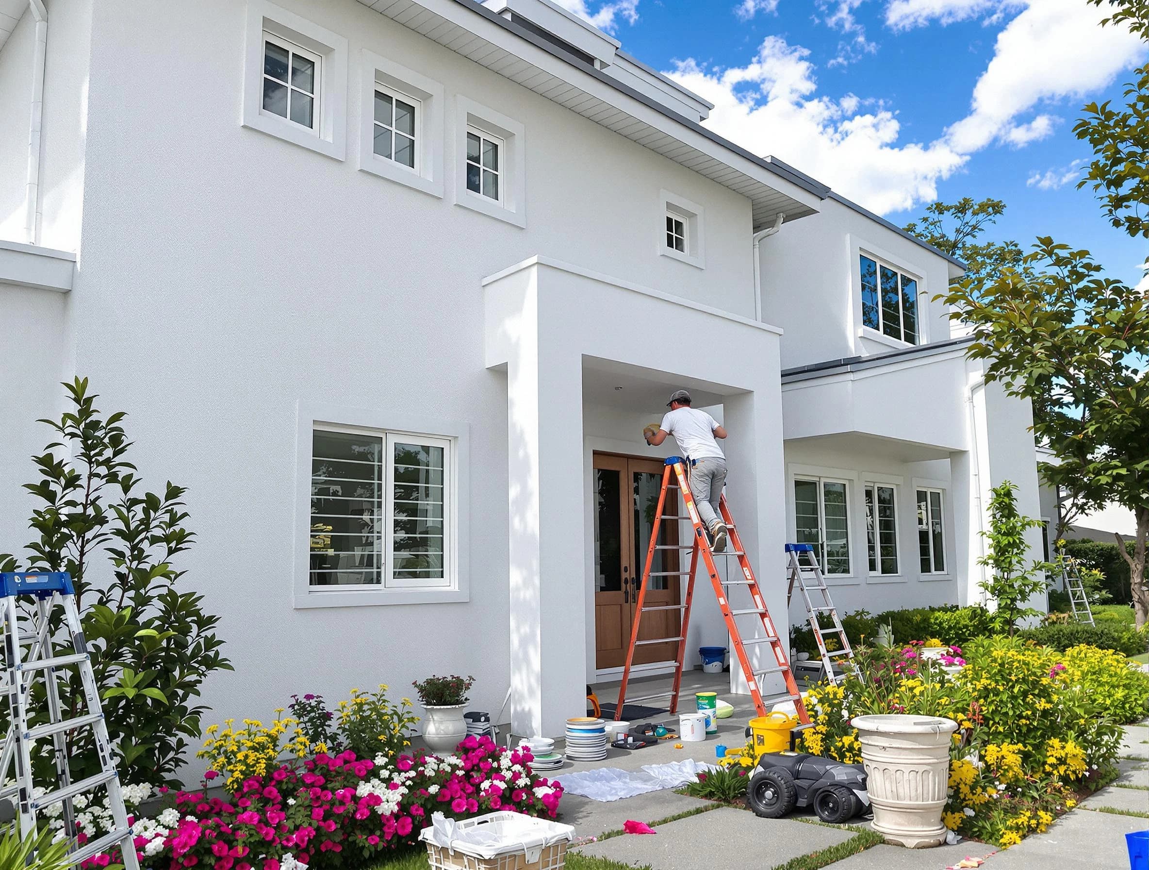 Lorain House Painters team delivering a fresh exterior coat in Lorain, OH