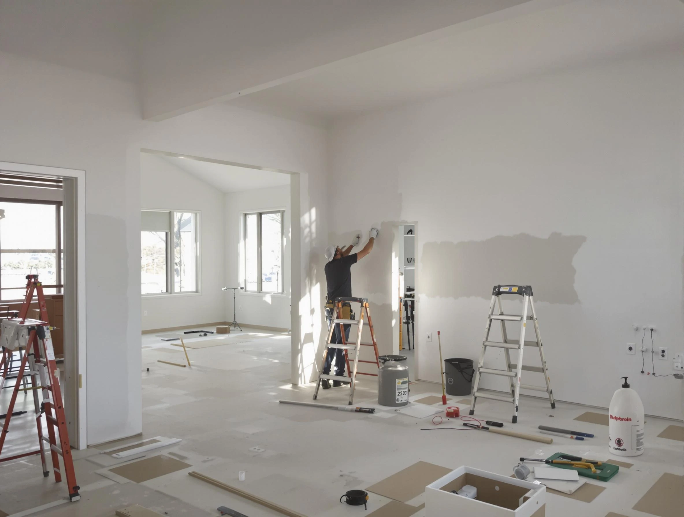 Detailed drywall installation with Lorain House Painters in Lorain