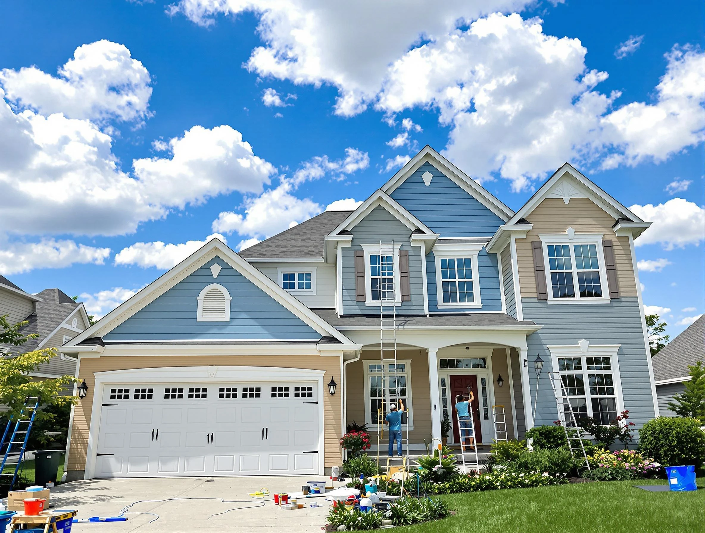 Professional house painting by Lorain House Painters experts in Lorain, OH